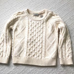 L. L. Bean kids cabled sweater